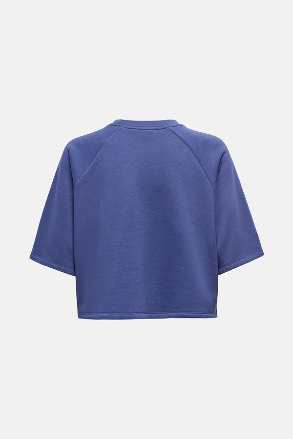 Top uni manches courtes Bleu - ONLY®