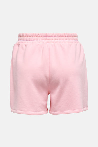 Korte badstof short van ONLY, met elastische tailleband.