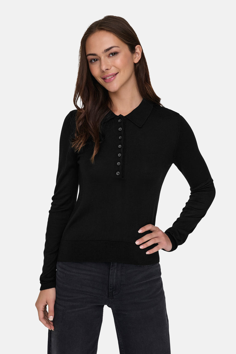 ONLCATHRINE LS POLO NECK EX KNT
