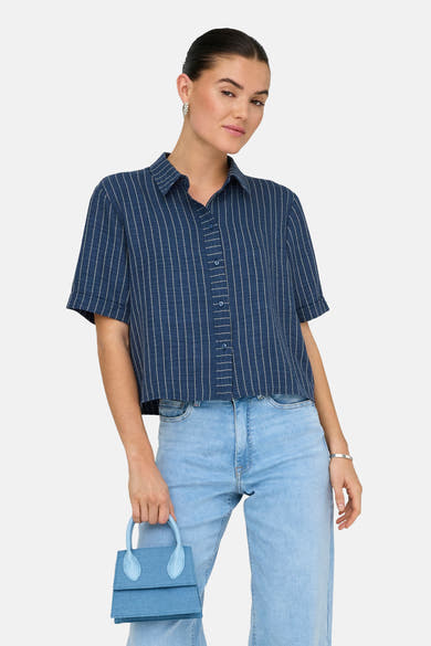 Hemd met korte mouwen - blauw