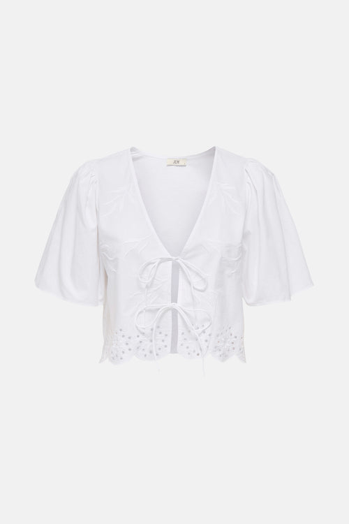 Blouse (korte mouwen) Wit - JDY