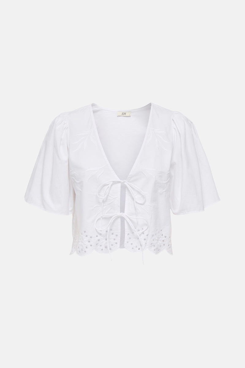 JDYALICE S/S TIE TOP WVN