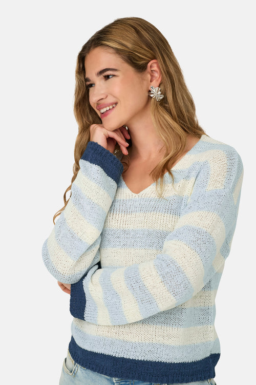 ONLGEENA 7/8 REVERSE V-NECK CC KNT