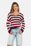 ONLGEENA 7/8 REVERSE V-NECK CC KNT