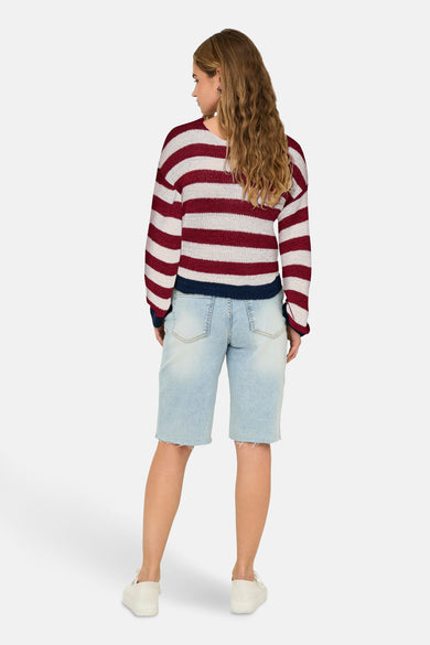 ONLGEENA 7/8 REVERSE V-NECK CC KNT