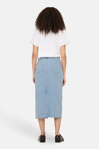 Rok (lang) LIGHT BLUE DENIM - JDY