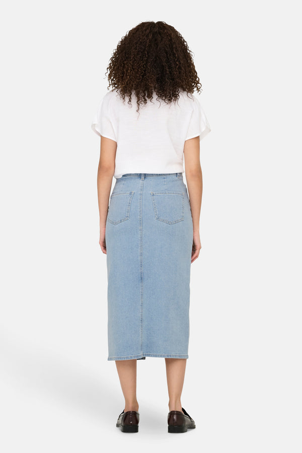 Jupe longue LIGHT BLUE DENIM - JDY