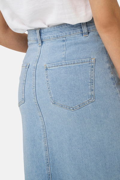 Rok (lang) LIGHT BLUE DENIM - JDY