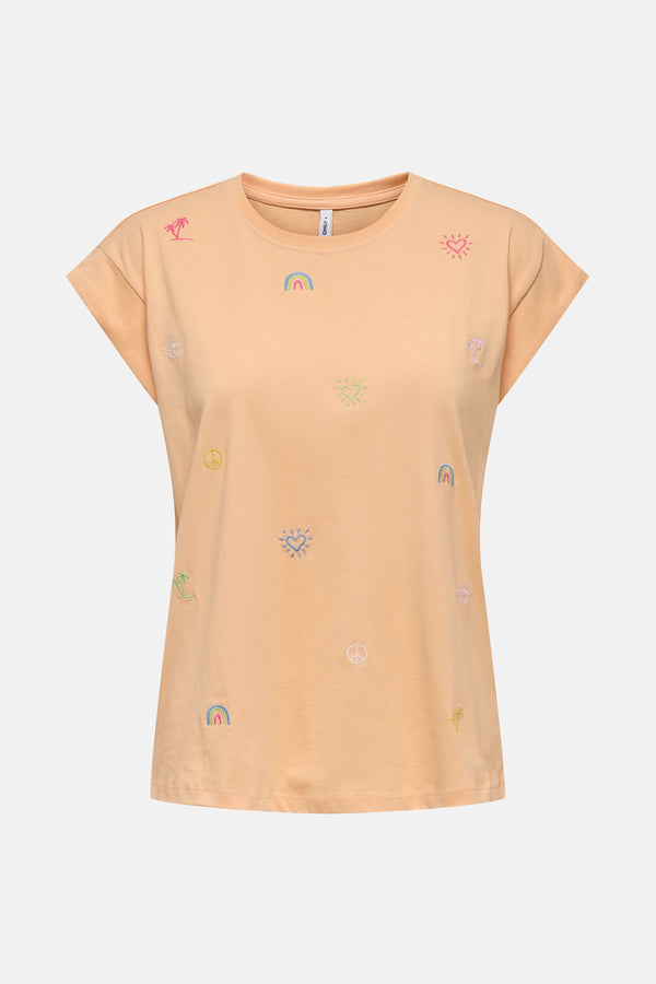 Top uni manches courtes Orange - ONLY®