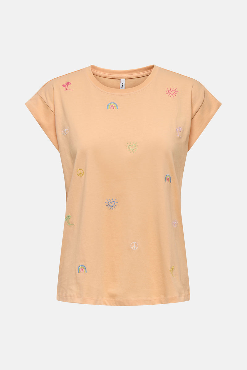 Top uni manches courtes Orange - ONLY®