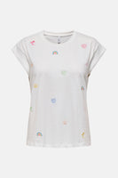 Top uni manches courtes Blanc - ONLY®