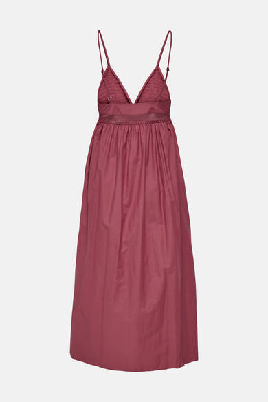 Robe longue rouge de ONLY, avec des bretelles fines et une taille froncée.