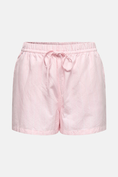 Korte gestreepte short met verticale strepen van JDY, met elastische tailleband en een relaxte pasvorm.