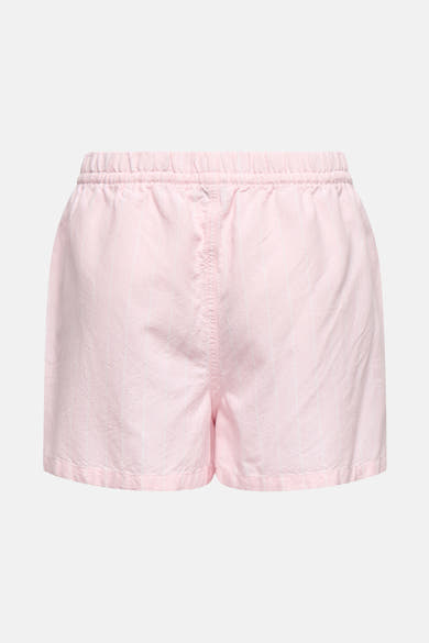 Short rose à rayures verticales by JDY, avec taille élastique et coupe décontractée.
