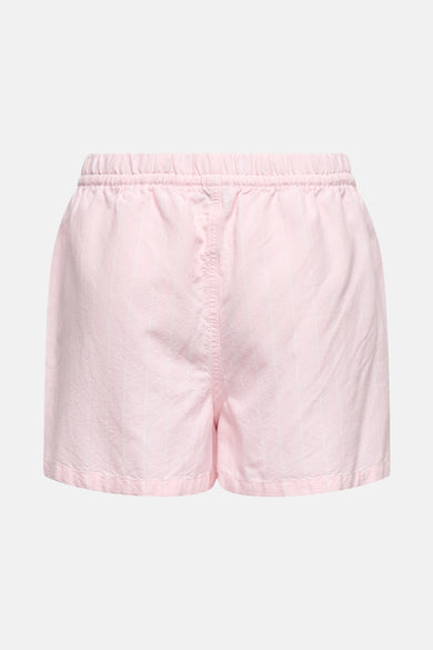 Short rose à rayures verticales by JDY, avec taille élastique et coupe décontractée.