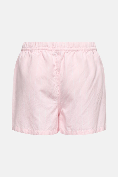 Short rose à rayures verticales by JDY, avec taille élastique et coupe décontractée.
