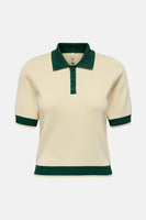 Polo met korte mouwen - beige