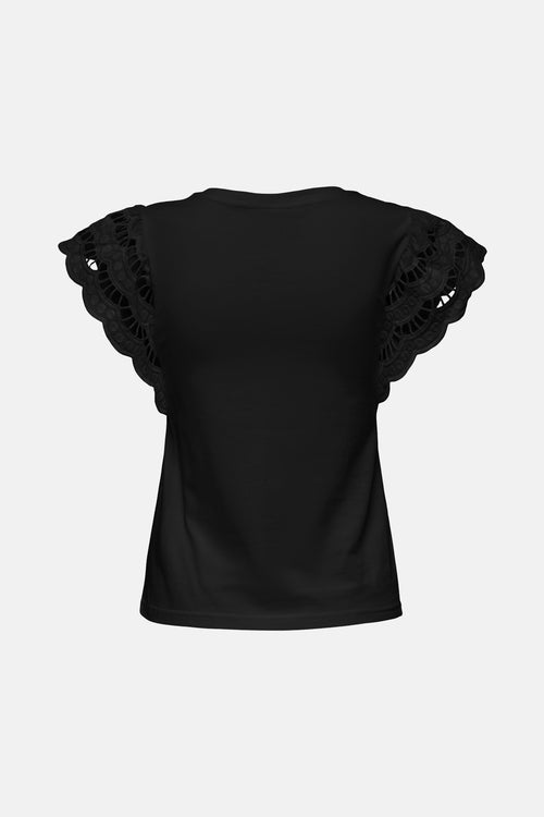 ONLMACY S/S O-NECK MIX TOP BOX JRS
