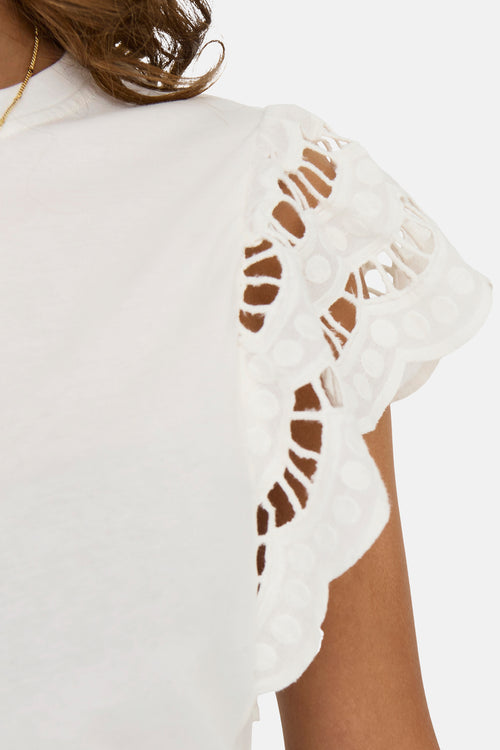 ONLMACY S/S O-NECK MIX TOP BOX JRS