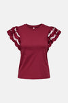 ONLMACY S/S O-NECK MIX TOP BOX JRS