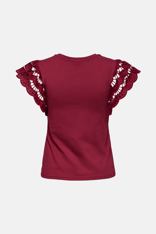 T-shirt met korte mouwen - Bordeaux