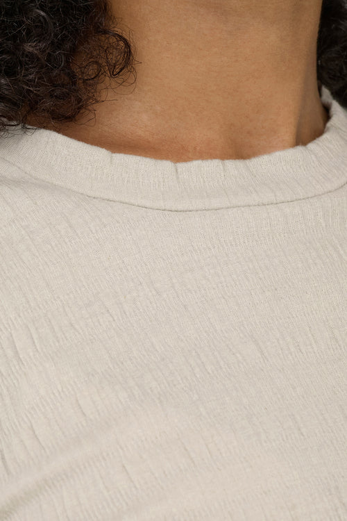 T-shirt met korte mouwen - beige