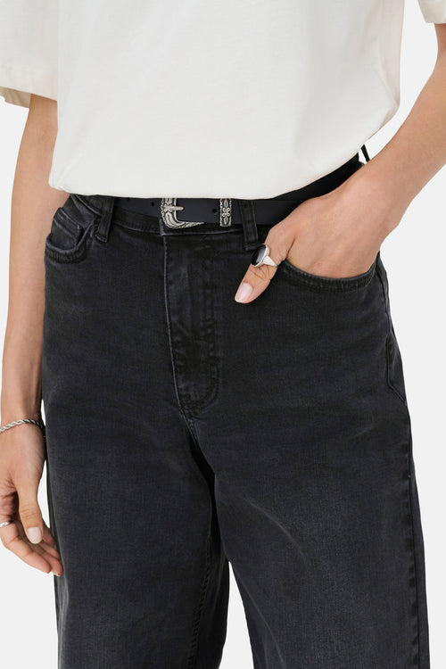 Jean large black denim - JDY
