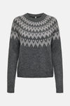 Pull col rond gris - ONLY®
