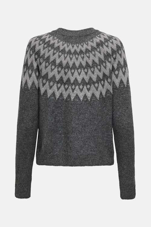 Pull col rond gris - ONLY®