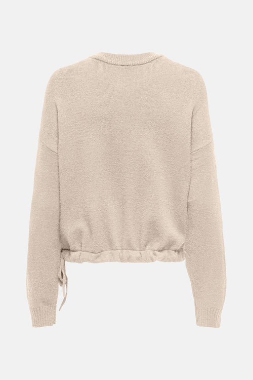 Pull col rond beige - ONLY®