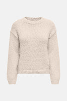 Pull à col rond - beige