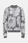 JDYSIGNE L/S O-NECK FLOWER JACQ PULL KNT