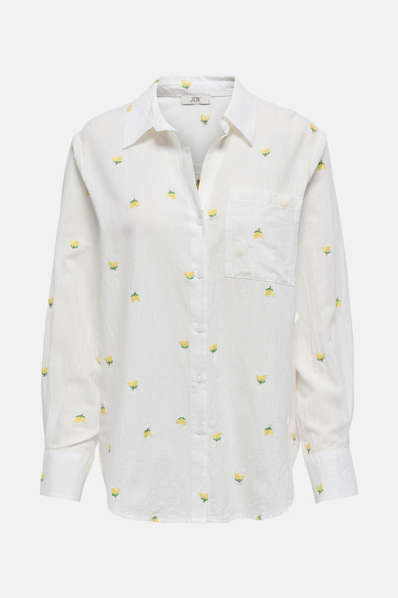Chemise à manches longues - blanc