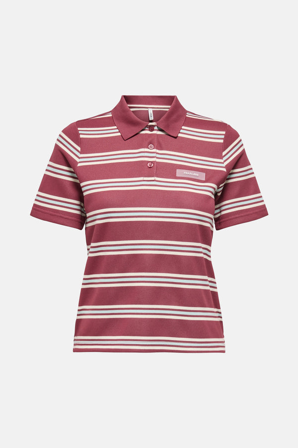 Dames tops polo korte mouw Rouge - ONLY®