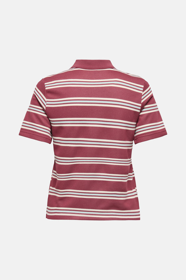Dames tops polo korte mouw Rouge - ONLY®
