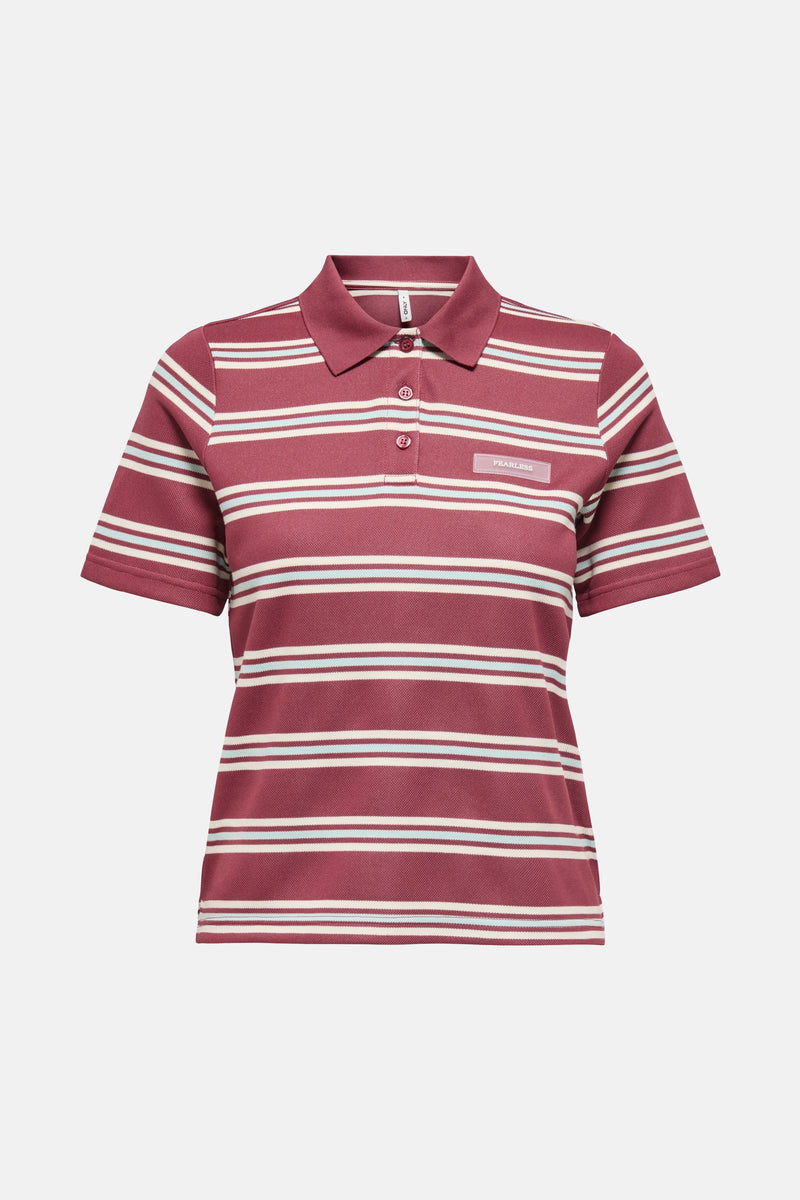 Dames tops polo korte mouw Rouge - ONLY®