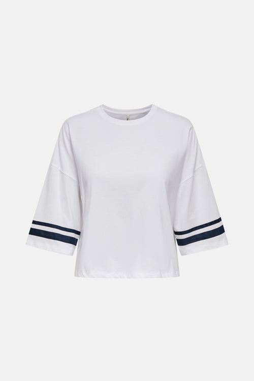 Top uni manches courtes Blanc - ONLY®