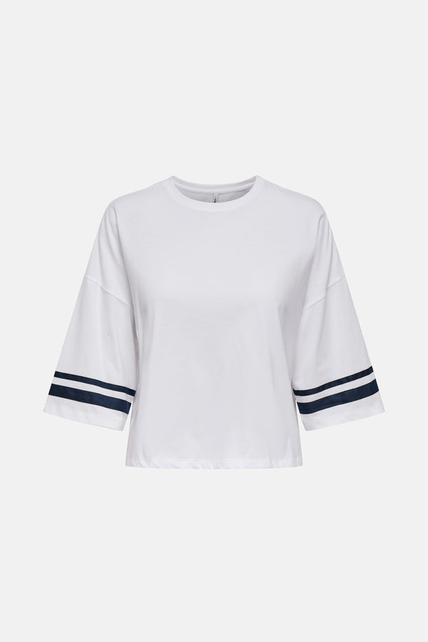 Top uni manches courtes Blanc - ONLY®
