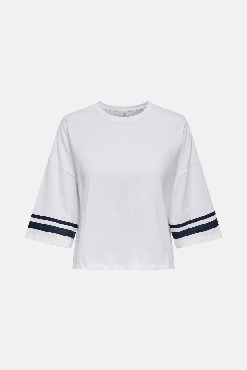 Top uni manches courtes Blanc - ONLY®
