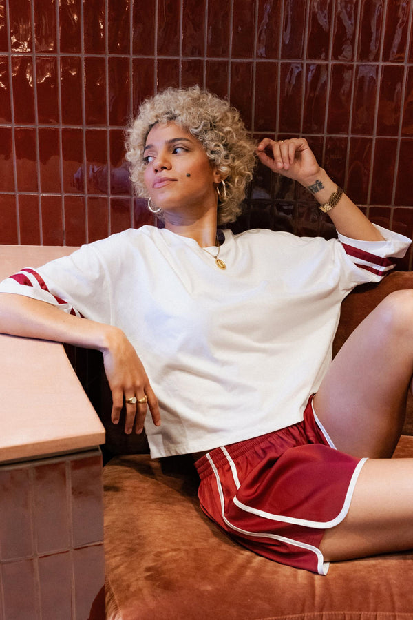 Top uni manches courtes Blanc - ONLY®