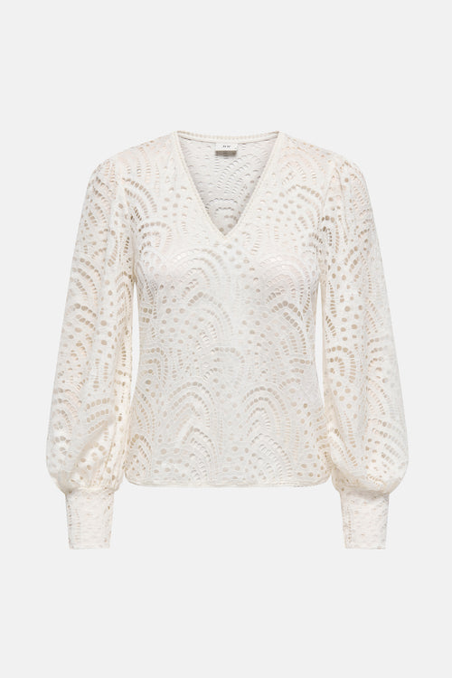 JDYJESSIE L/S LACE TOP JRS