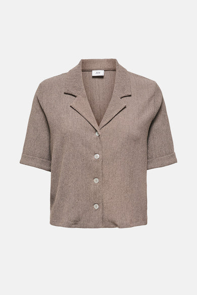 Chemise à manches courtes - beige