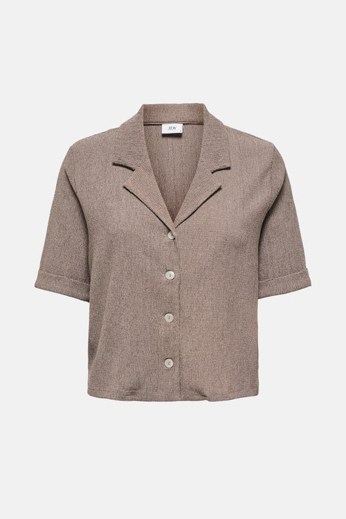 Chemise à manches courtes - beige
