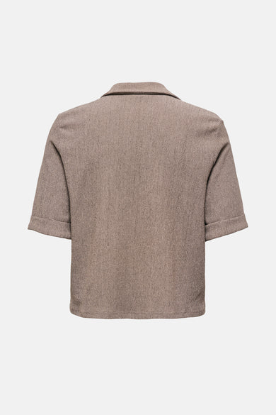Chemise à manches courtes - beige