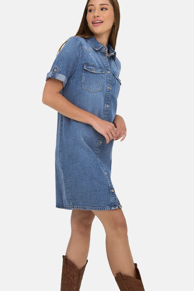 Robe - Mid blue denim