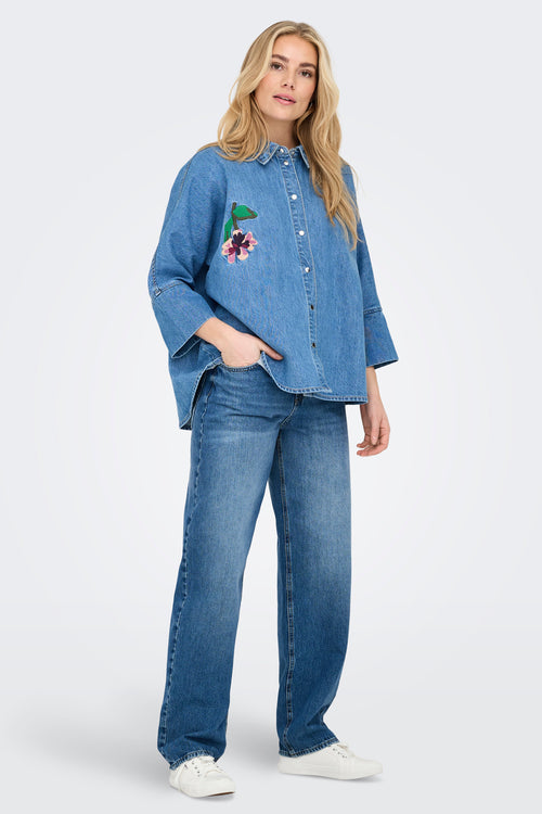 Chemisier 3/4 LIGHT BLUE DENIM - ONLY®