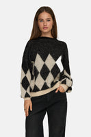 ONLNOEME LIFE LS JQ O-NECK KNT