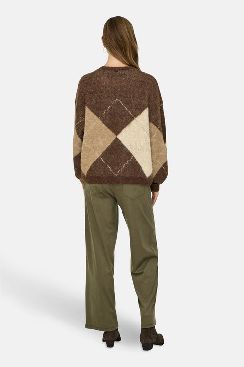 ONLNOEME LIFE LS JQ O-NECK KNT