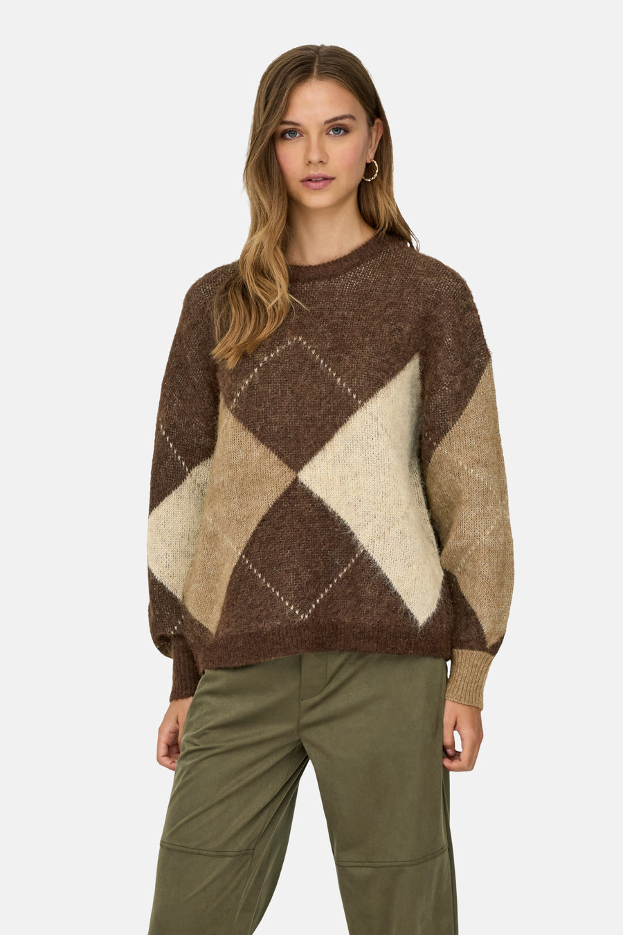 Pull O-hals - Chestnut