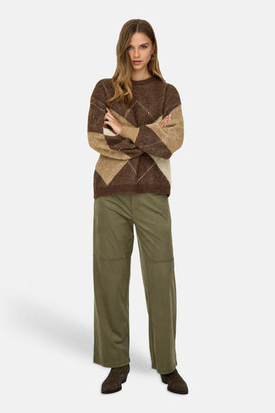 Pull O-hals - Chestnut